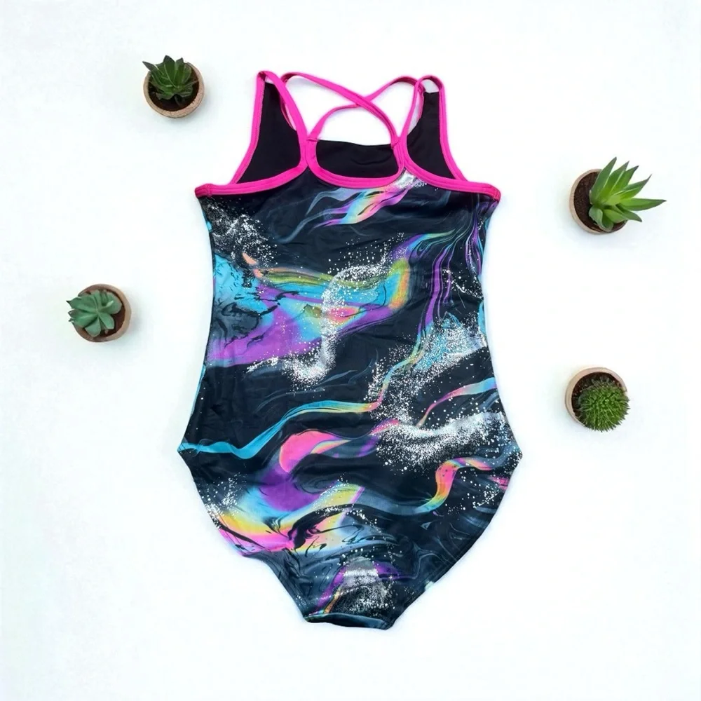 M (10) Justice leotard.